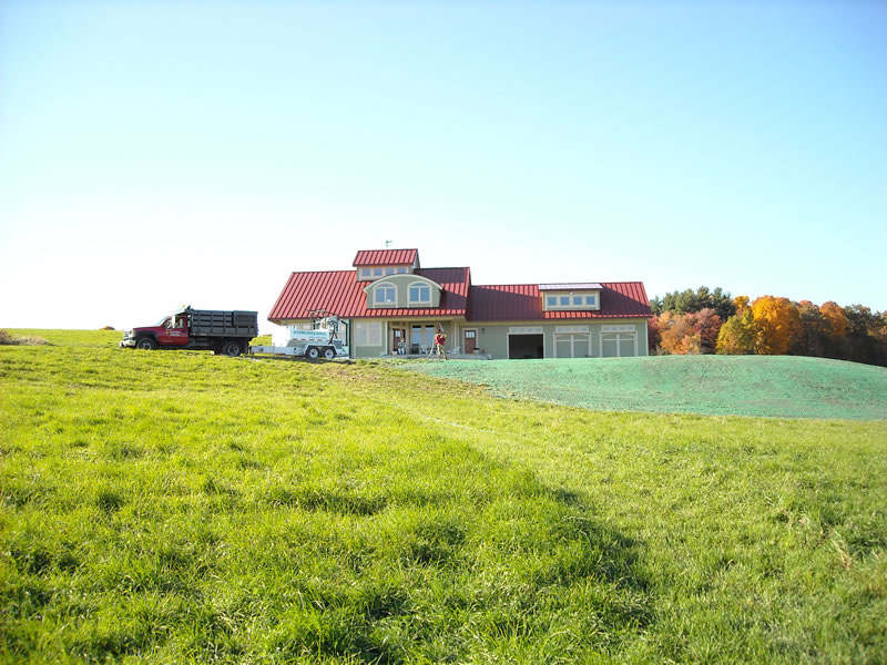 Hydroseeding erosion control